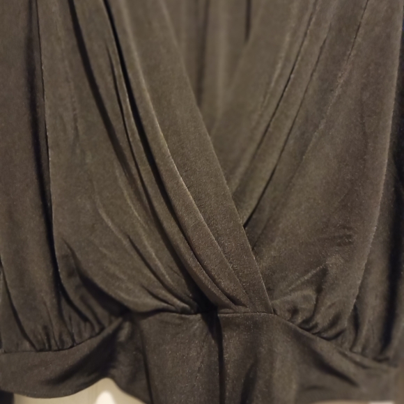 NWT Free People Intimately "Under The Trees" Bodysuit Black XL Plunging V-Neck‎ - Picture 5 of 16